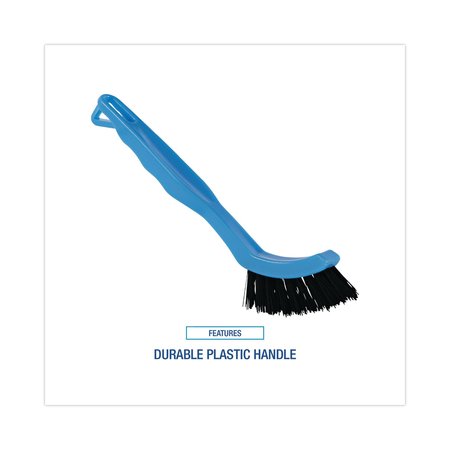 Boardwalk Cleaning Brushes, 8.13 in L Handle, Black, Plastic BWK9008